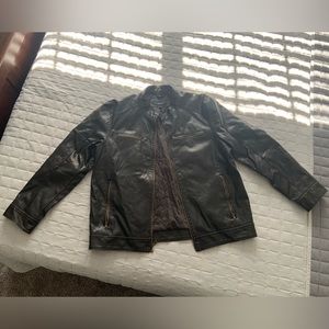 Mens Black Leather Jacket